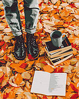 Картина за номерами Осінній набір Пейзаж природа осінь міста Розпис по полотну Brushme BS52371