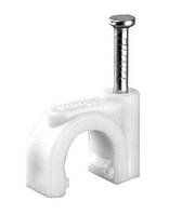 Скоба пластикова із цвяхом 6мм 10шт