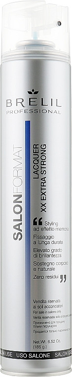 Лак для волосся ультра сильної фіксації Brelil Spray Salon Format Extra Strong 500 мл.