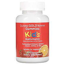 Мультивітаміни для дітей 60 жувальних таблеток California Gold Nutrition