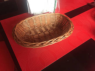 Підставка під хліб плетена з цільної лози або диспенсер для столових приборів Арт.612, фото 2