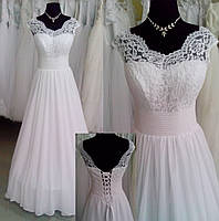 Свадебное шифоновое платье "Делиция"