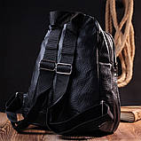 Місткий жіночий рюкзак Vintage 18717 Чорний, фото 8