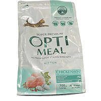 Корм для кошенят ОПТИМІЛ OPTIMEAL суха курка 700 г