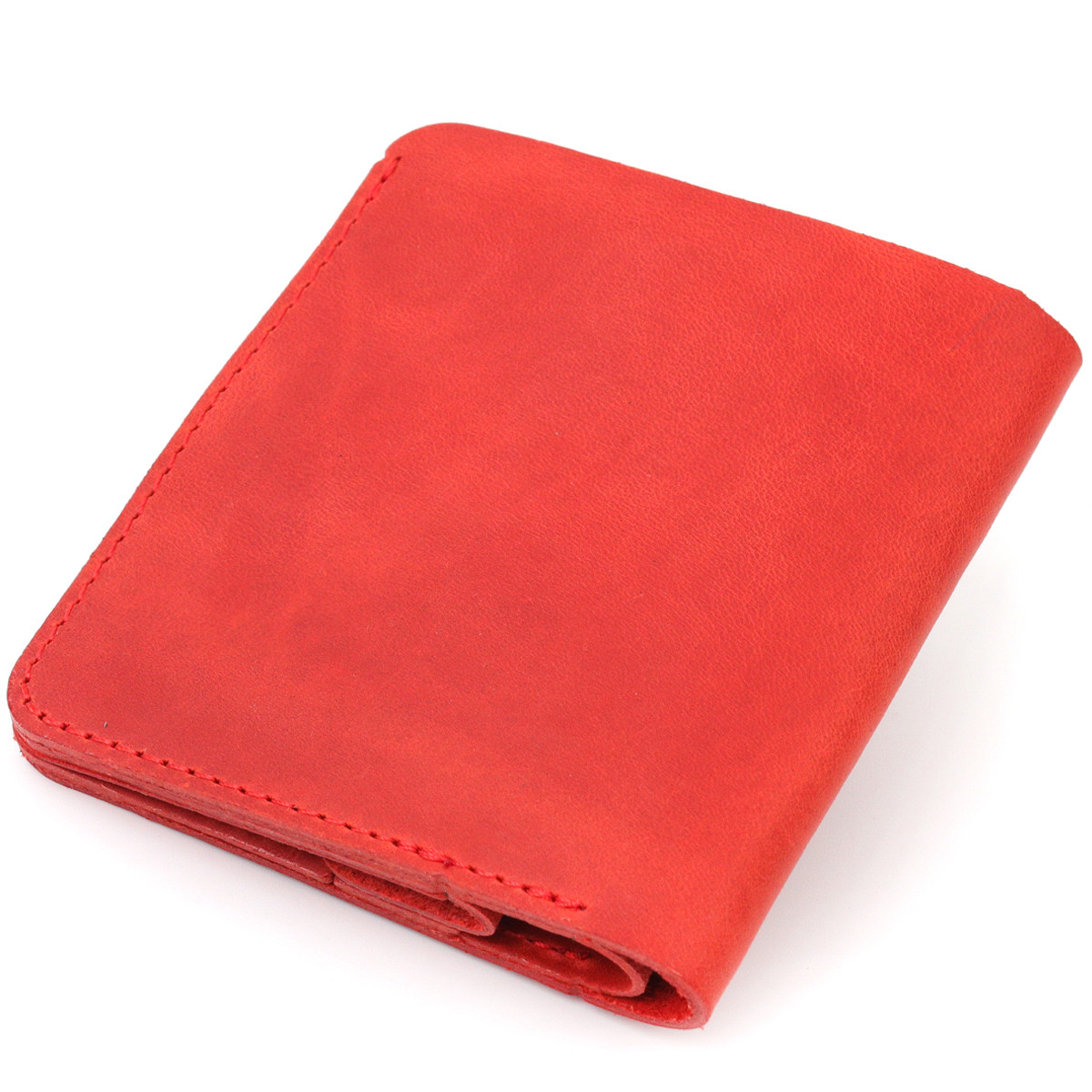 Вертикальное карманное портмоне для женщин Shvigel 16602 Красный. Натуральная кожа - фото 2 - id-p1678921139