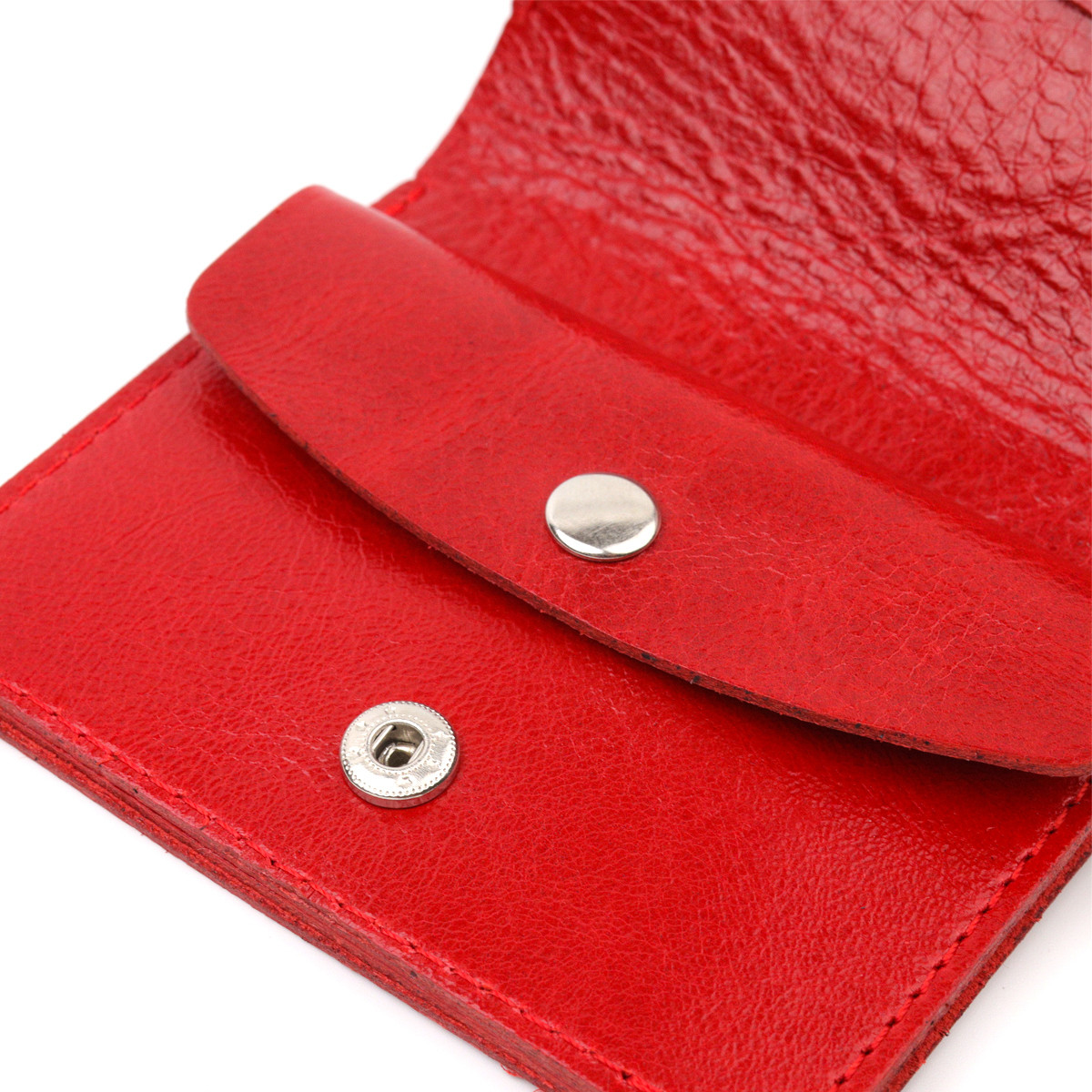 Вертикальное карманное портмоне для женщин Shvigel 16607 Красный. Натуральная кожа - фото 5 - id-p1678921144