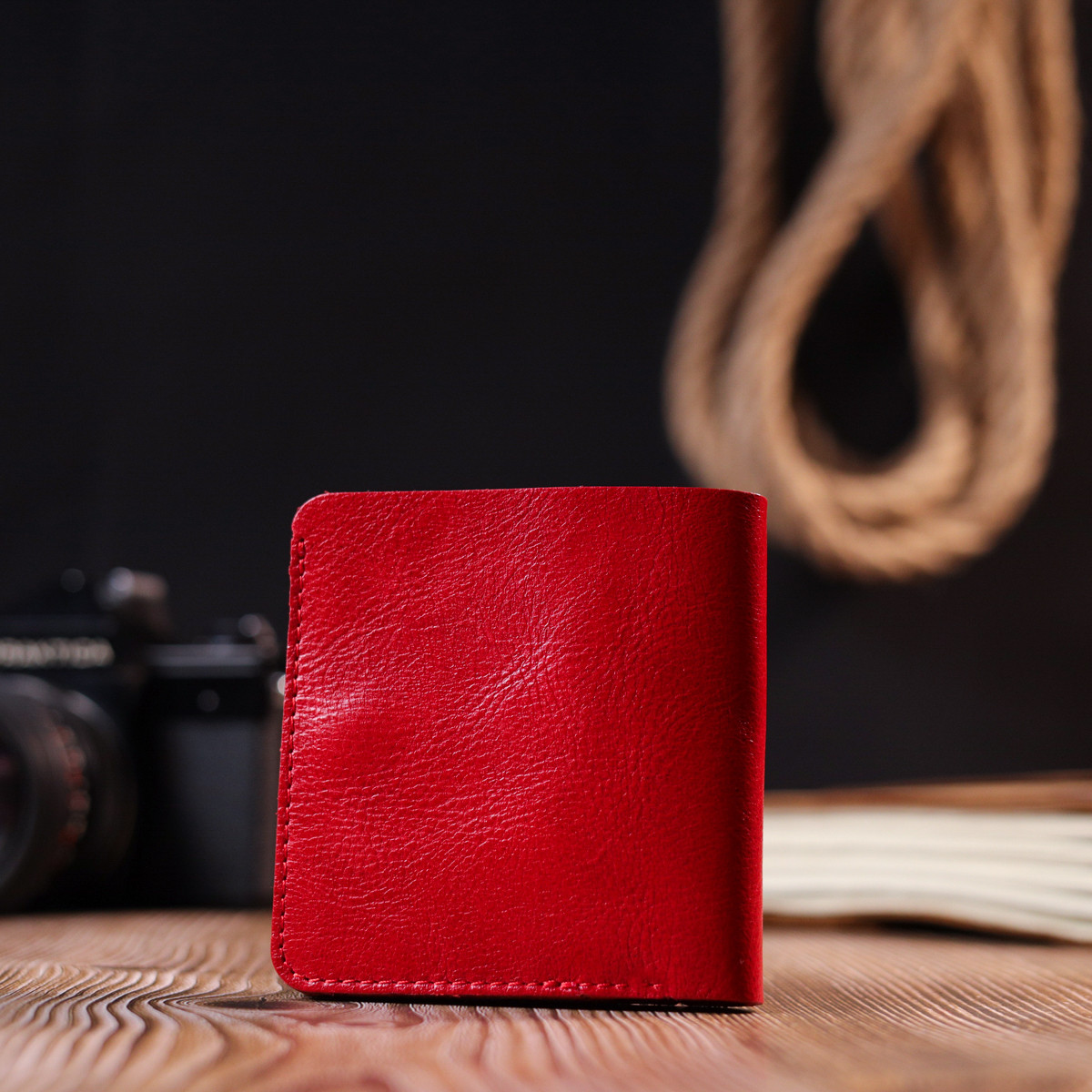 Вертикальное карманное портмоне для женщин Shvigel 16607 Красный. Натуральная кожа - фото 7 - id-p1678921144