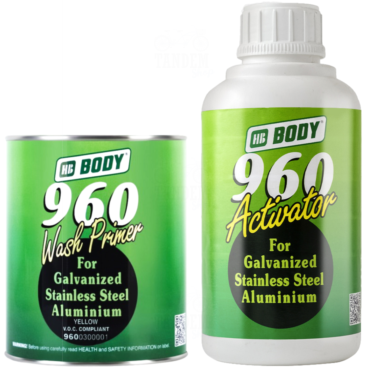 Ґрунт кислотний HB BODY 960 Wash Primer 1:1, 1 л + 1 л