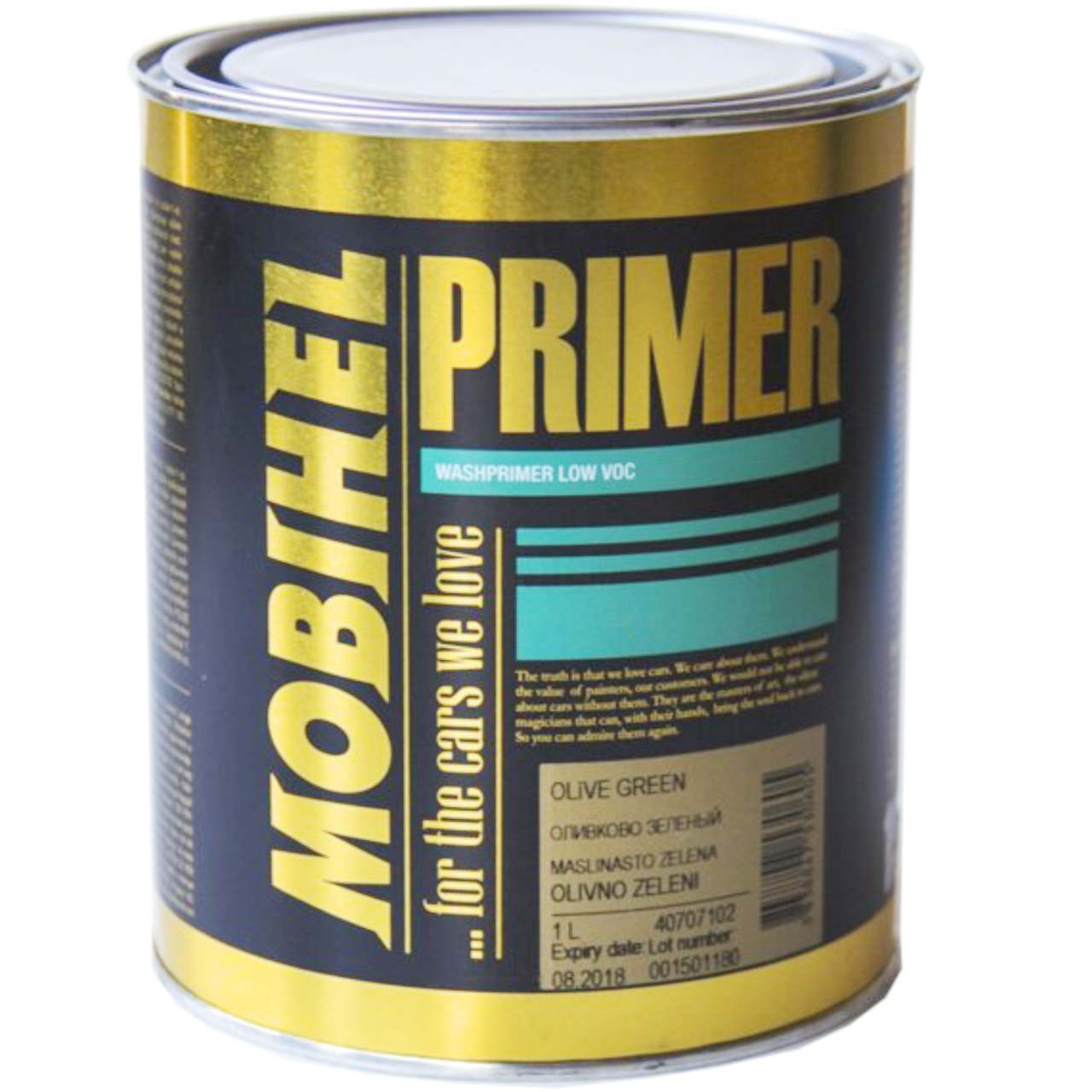 Грунт кислотний антикорозійний Mobihel Primer Primer Low Voc, 1 л Сірий