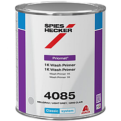 Ґрунт протравлюючий кислотний Spies Hecker Priomat 4085 1K Wash Primer, 1 л Світло-сірий