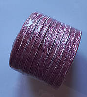 Лента люрекс(парча). Цвет - малиновый серебро 10шт. Ширина - 0,7 см, длина 23 м