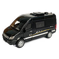 Іграшкова машинка металева Mercedes-Bens Sprinter CM335, мінівен (Мерседес-Бенц спрінтер CM335) «АвтоЕксперт», чорний, батар.,, фото 2