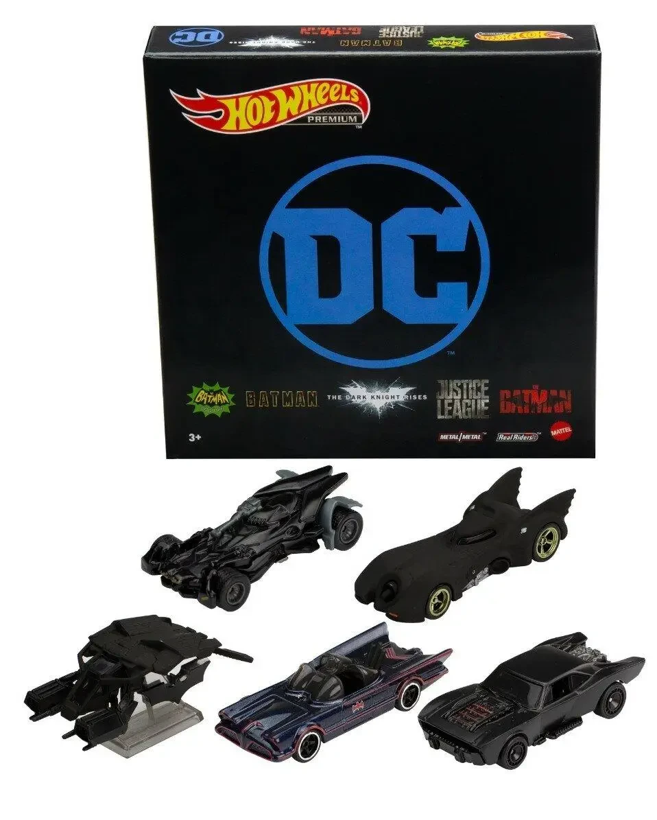 Набір машинок Хот Вілс 5 шт  Hot Wheels Batman 5 Pack GRM17 Оригинал