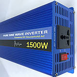 Перетворювач із чистою синусоїдою AC/DC 12-220V 1500W  ⁇  Підвищувальний інвертор напруги, фото 7