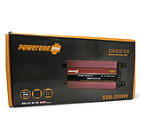 Перетворювач напруги PowerOne + 24V-220V 2000W USB/LED  ⁇  Інвертор в автомобіль, фото 3