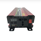 Перетворювач напруги PowerOne + 24V-220V 2000W USB/LED  ⁇  Інвертор в автомобіль, фото 5
