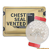 Оклюзійна пов'язка з клапаном Rhino Rescue Hyfin Chest Seal Vented вентильована торакальная оклюзивна наклейка наліпка, фото 3
