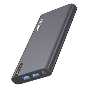УМБ Power Bank (зовнішній акумулятор) Energizer UE10047PQ 10000 мАг Сірий (UE10047PQG), фото 1