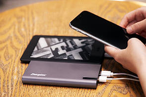 УМБ Power Bank (зовнішній акумулятор) Energizer UE10047PQ 10000 мАг Сірий (UE10047PQG), фото 5