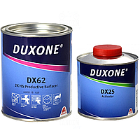 Грунт-наполнитель акриловый Duxone DX62 2:1 HS, 1 л + 500 мл Комплект Серый