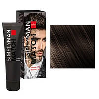 Краска для волос Nouvelle Man Simply Man Hair Color Cream 40+40 мл. 3.1 Темно-каштановый пепельный