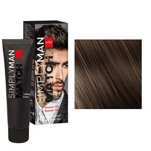 Фарба для волосся Nouvelle Simply Man Hair Color Cream 40+40 мл. 5 Світло-каштановий