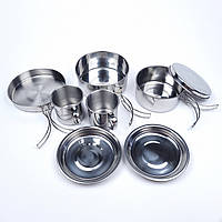 Туристический набор посуды на 2 персоны KOTEL-AL-2 набор посуды из нержавеющей стали