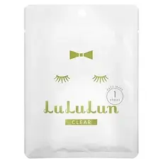 Lululun, Clear, косметична маска для обличчя, біла 5F, 1 шт., 22 мл (0,74 рідк. Унції), Київ
