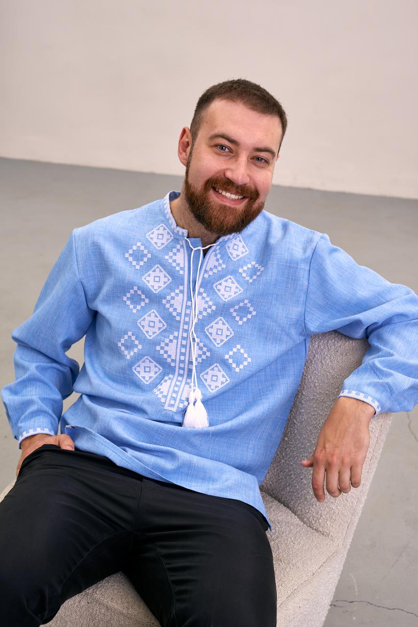 Чоловіча вишинка MEREZHKA "Мирослав" джинс