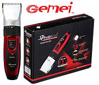 Машинка для стрижки волосся професійна GEMEI GM-550 бездротова з двома акумуляторами