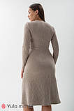 Сукня для вагітних та годування з теплого трикотажу ангора PAMELA DR-32.032, капучино меланж, розмір 50, фото 6