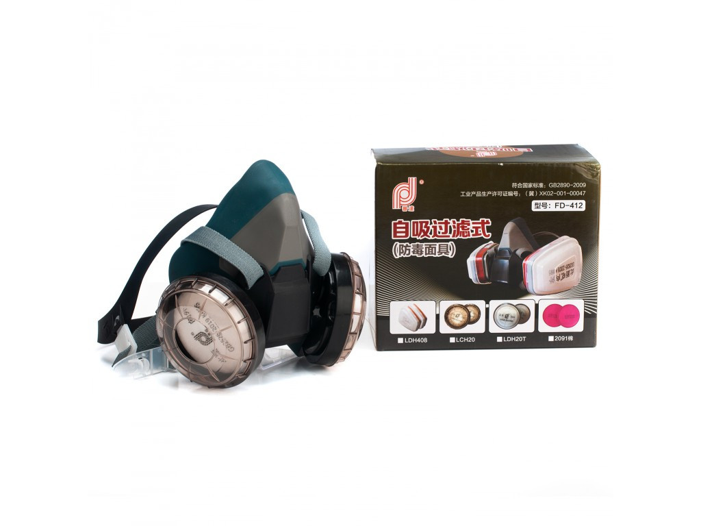 Респіратор самовсмоктувальний (протигаз) FD-412, фото 1
