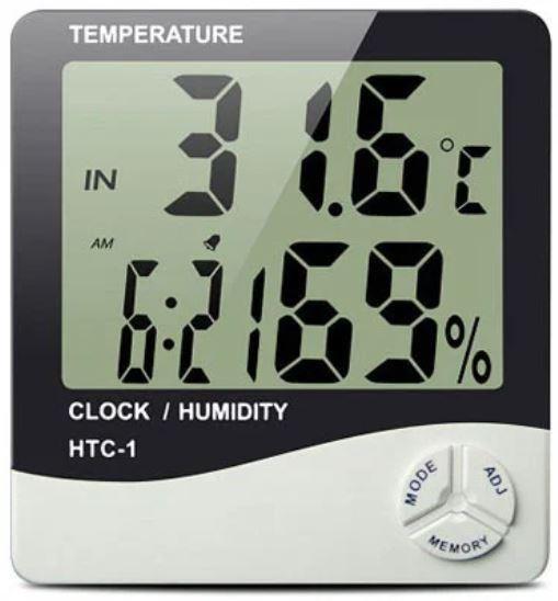 Годинник Термометр Гігрометр HTC-1 3в1 Краща ціна