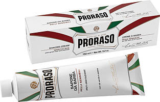 Крем для гоління для чутливої шкіри Proraso White Line 150 мл