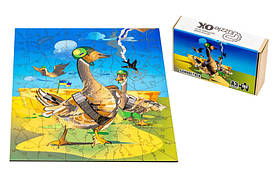 Фігурний дерев'яний пазл "Бойові Гуси" А3 PuzA3-00367 PuzzleOK 132 деталі