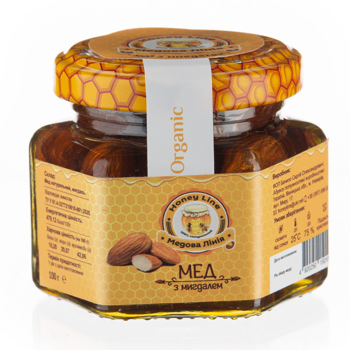 Мед з мигдалем Медова Лінія 100 г