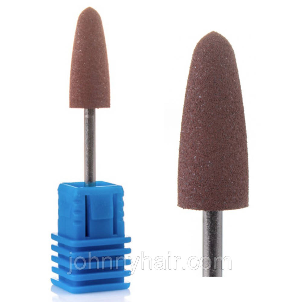 Фреза силіконова коричнева "Пуля довга" 824BR, фото 1