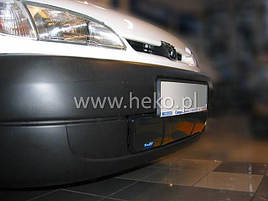 Зимова накладка на рещітку (захист) на CITROEN BERLINGO I / PEUGEOT PARTNER  низ глянец HEKO