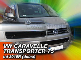 Зимова накладка на рещітку (захист) на VW T-5 2009-2015 HEKO глянец