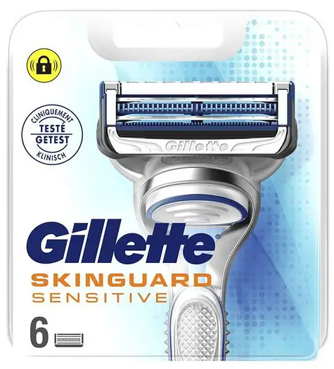 Сменные кассеты Gillette Skinguard Sensitive (6шт.) - фото 2 - id-p4754937