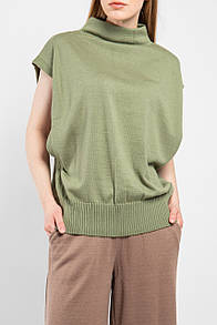 Жилет жіночий в'язаний фісташка Modna KAZKA MKLN865-2