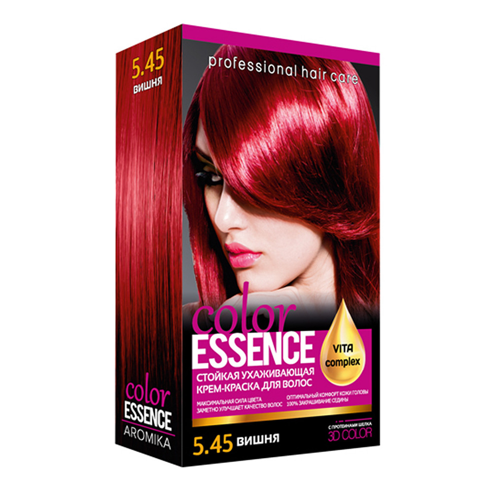 Крем-краска для волосся стійка, тон Вишня 5.45 Color Essence