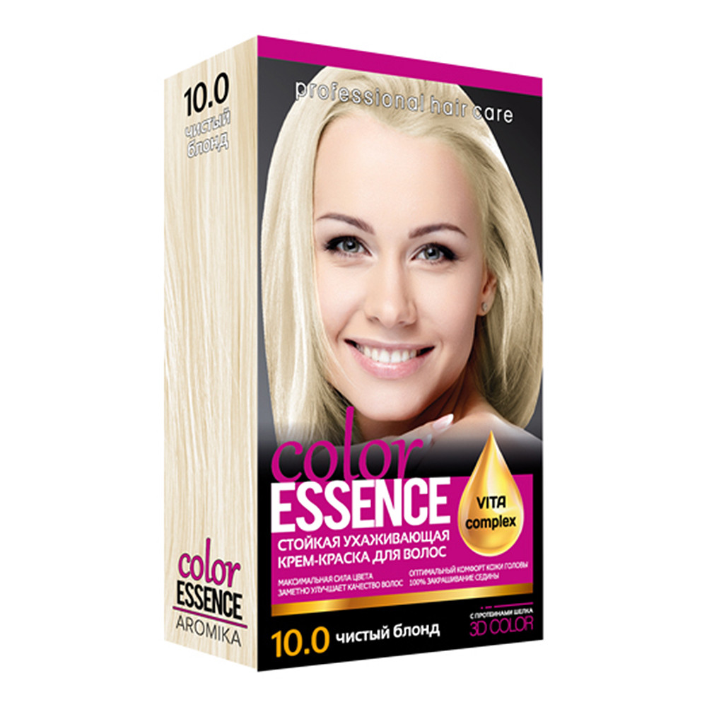 Крем-краска для волосся стійка, тон Чистий блонд 10.0 Color Essence