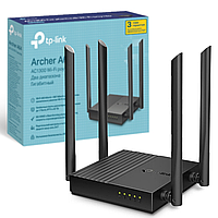 Двухдиапазонный гигабитный роутер Wi-Fi TP-Link Archer A64 A1300 2.4 ГГц+5 ГГц Black