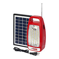 Світильник світлодіодний акумуляторний REL-104 (6V4,5Ah) 36 LED 12W+1W сон.пан, радіо