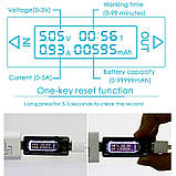 USB Tester 5V 3A QC2.0 / QC3.0 Black, фото 6