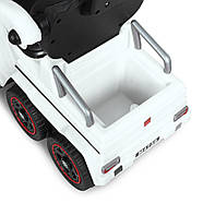 Каталка Толокар Bambi Racer M 4739-1 Mercedes Білий з батьківською ручкою та захисним бортиком, фото 6