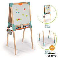 Дерев'яний мольберт Smoby Веселе навчання (410400)