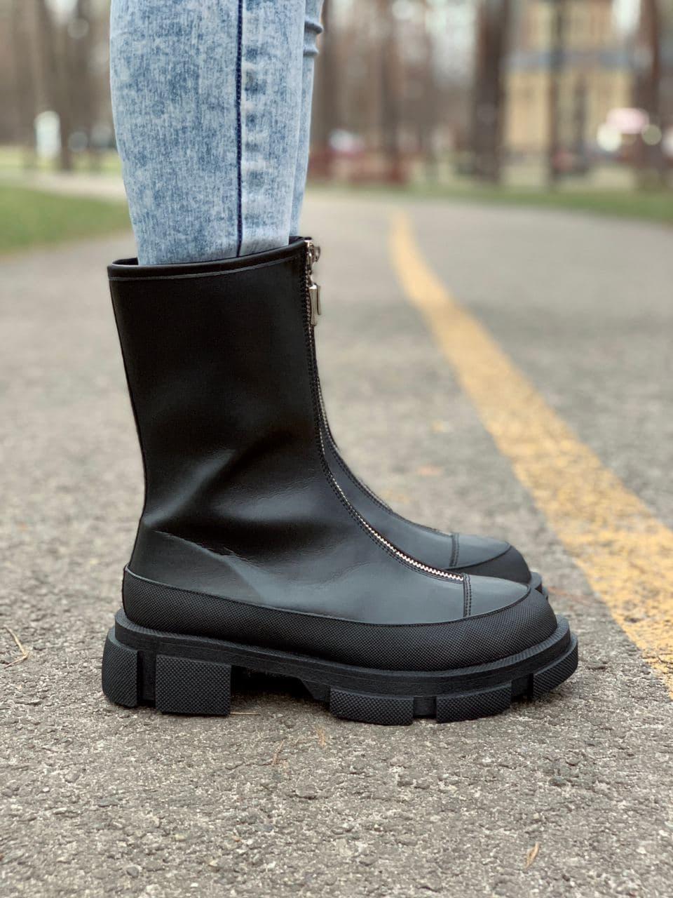 Both x Lost General Zipped Leather Black, фото 1