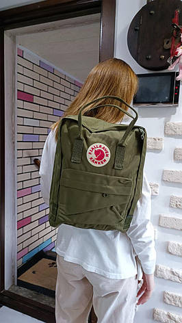 Рюкзак міський Fjallraven Kanken Classic 16 л Оливковий, фото 3